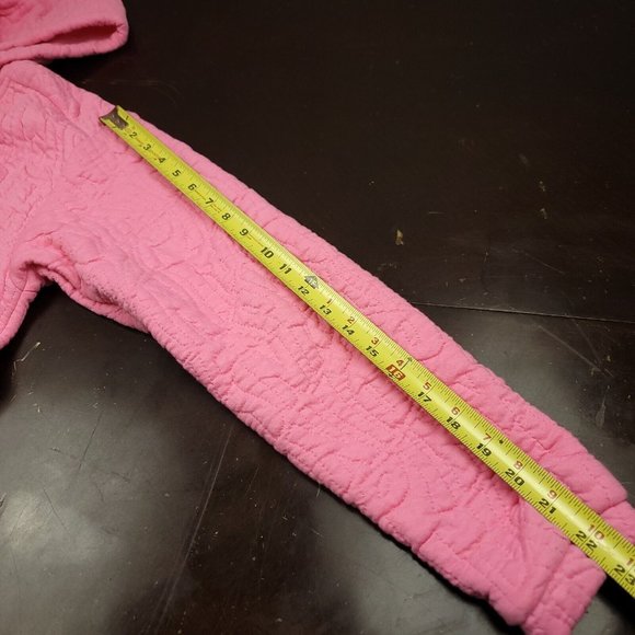 Victorias Secret Womens M Coat Pink Cotton Quilted Full Zip Jacket Pockets Soft - Picture 9 of 11